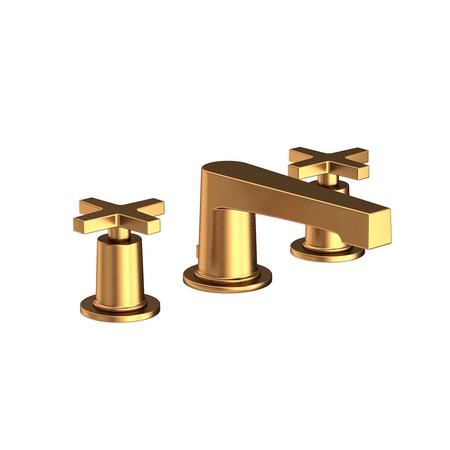 Newport Brass Widespread Lavatory Faucet in Satin Gold (Pvd) 2980-24S